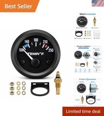 Durable 2-Inch Water Temp Gauge Kit - Easy Installation & Wide Compatibility