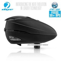 Dye Rotor R2 Electronic Paintball Hopper Loader - Black / Black