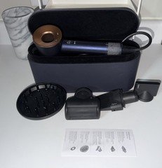 Dyson Hair Dryer Set w/ Storage Case, Diffuser, Comb, Flyaway, Concentrator