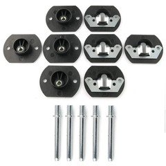 E-Outstanding Pin Style Sofa Connector 4 Sets Black Couch 