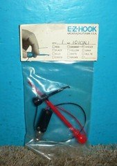 E-Z Hook 12 Inch BNC(m) to Twin Lead Red/Black Grabbers 1010XL-1 NOS 