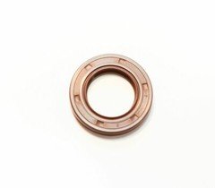 EAI 38x52x7mm FPM/FKM Oil Shaft Rotary Seal w/ Stainless Steel Spring Dbl Lip