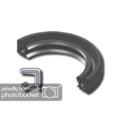 EAI Metric Oil Shaft Seal 42X56X7mm Dust Grease Seal TC Double Lip w/ Spring