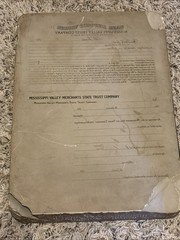 Early 1900’s MISSISSIPPI VALLEY TRUST CO. Lithograph Printing Stone 14”x10”x2”