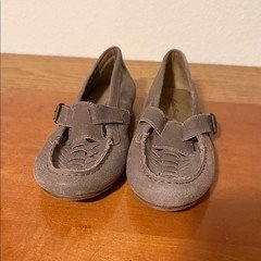 Eddie Bauer Vintage Women's Leather Loafers/Moccasin with Buckle Detail
