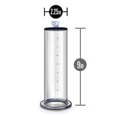 Eden Acrylic Penis Pump Cylinder, 2.25" W x 9" L - Accessory Upgrade