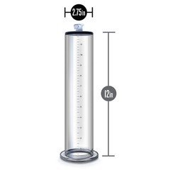 Eden Acrylic Replacement Penis Pump Cylinder 12" L x 2.75" W
