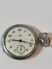 Edox Swiss Pocket Watch 17 Jewels Mechanical Manual Wind Vintage Working 1950s
