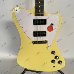 Electric Guitar 2 P90 Pickups Stainless Rounded Fret Edge Yellow US Stock