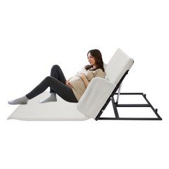 Electric Lifting Backrest with Armrests 2-80° Backrest Angle 600W White Lift Bed