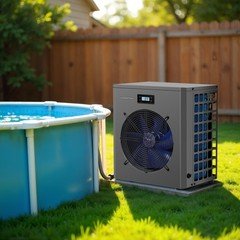 Electric Pool Warmer Heater Heat Pump 16000BTU for Above Ground Pools Efficient