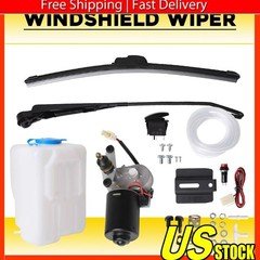 Electric Windshield Wiper Motor + Kit Wiper Rocker Switch For Polaris Ranger RZR