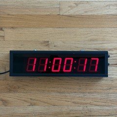 Electronic Displays Inc Industrial LED Clock Gym Timer 16” Long