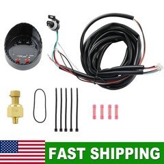 Electronics Digital Oil Fuel Pressure Gauge X-Series 100PSI / 7BAR BLACK