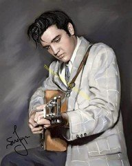 Elvis Presley Signed Autograph 8x10 Photo Guitar Celebrity Print King RP HD019