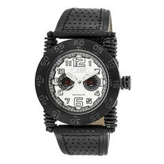 Equipe Men's Watch "Coil" ET105 Day/Date Carbon Fiber Design Dial NOS --OFFERS?