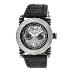 Equipe Men's Watch "Coil" ET110 Day/Date Carbon Fiber Design Dial NOS --OFFERS?