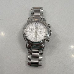 ESQ Swiss men's Chronograph Date White Dial Silver Stainless Quartz Watch