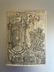 Ex-libris CROZE DE LINCEL, C2287, C2287, 92x72mm, 18th century