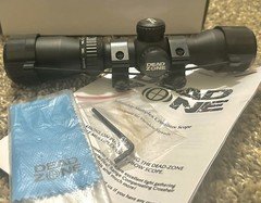 Excalibur Deadzone Crossbow Scope w/See Through Lens Covers and Rings