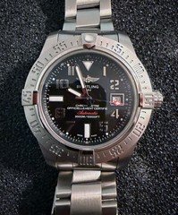 EXCELLENT Breitling Avenger II Seawolf 45mm Stainless Automatic Watch A17331