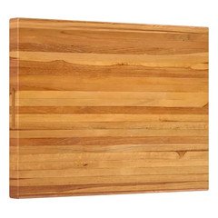 Extra Large 24 In. X 18 In. Rectangular Teak Wood Cutting Board Reversible Cutti