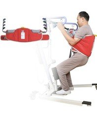 EZ Assistive Sit to Stand Patient Lift Padded Sling Size Large - Red