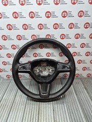FABIA Mk3 Leather Multi-Function Steering Wheel 3VO419091L.