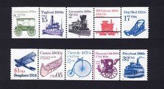 FANTASY Stamps! - Transportation Series - PNC of the craziest coil strips ever!