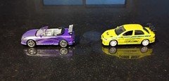 Fast and Furious 1/64. Eclipse and Lancer. Brand new in box.