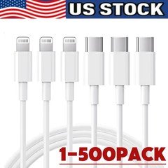 Fast Charger Cable Type USB C PD Cord to For iPhone 14 13 12 11 Pro Max XR lot
