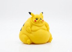 Fat Pikachu Figure - Funny Obese Pokémon Statue - Gag Gift Idea