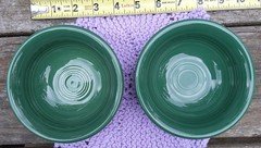 Fiesta Two Jade Green 9 Oz Salsa Mini Bowls Un-used Fiestaware