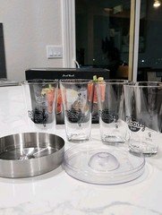 Final Touch Bloody Mary Set - 6 Piece Cocktail Kit with Glasses