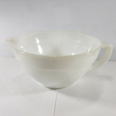 Fire King Oven Ware Pouring Bowl White Vintage Vtg Made In USA Used Condition