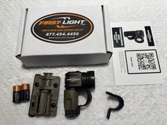 First Light Tomahawk MC Tactical Flashlight With White & Red/Green With Tan TRS