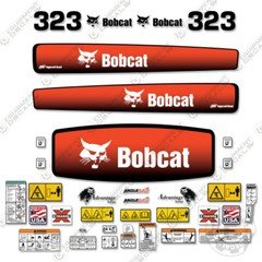 Fits Bobcat 323 Decal Kit Mini Excavator Replacement Stickers - 3M Vinyl!