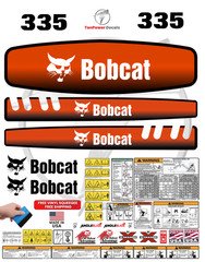 Fits Bobcat 335 Mini Excavator Decal Kit - 3M Vinyl - Free Shipping