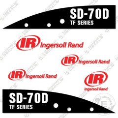 Fits Ingersoll Rand SD-70D Decal Kit Asphalt Compactor Replacement Stickers