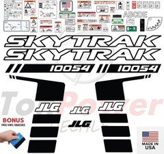 Fits JLG 10054 Decal Kit Telehandler - 8 YEAR OUTDOOR - 3M VINYL/FREE SHIPPING