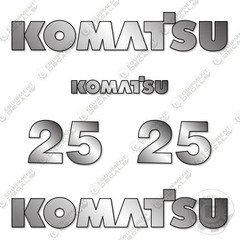 Fits Komatsu 25 (2015) Decal Kit Forklift Equipment Decals - 7 YEAR 3M VINYL!