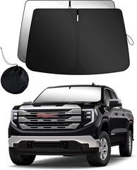 Foldable Front Windshield Sunshade for GMC Sierra 1500 2500 3500 (2019-2024)