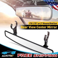 For 1.75" OR Round 2" Roll 15" Rear UTV View Side Mirrors Set Wide Suitability