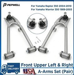 For 1989-2010 Yamaha Warrior Raptor 350 Steel Front Upper Left Right A-Arms Set