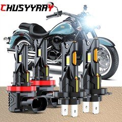 For 2006 2007 Suzuki GSXR600 GSXR750 LED Headlight Bulbs H7+H11 4PC 6500K White
