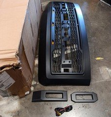 For 2008-2010 F250 F350 Super Duty Raptor Style Bumper Grille W/O Letter