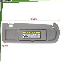 For 2009-2011 Honda Civic 1.8L 2.0L Right Side Sun Visor Warm Gray
