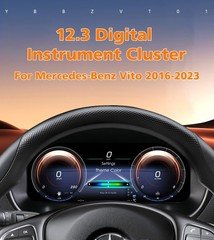 For 2016-2023 Mercedes Benz Vito 12.3" Car LCD Instrument Cluster HD Speedometer