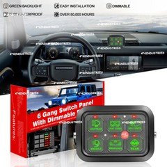 For 2023 2024 Polaris RZR XP 1000 Ultimate UTV Car 6 Gang Switch Panel LED Light