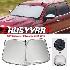 For Chevy Silverado 1500 2015-2018 Car Windshield Sun Shade Visor UV Block Cover